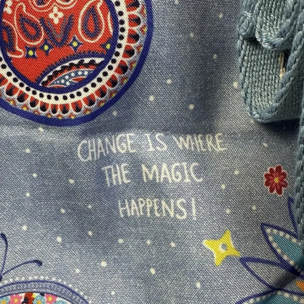 Brighton New w tags Backpack Bandana Love Backpack Canvas Straps zip Hippie Boho